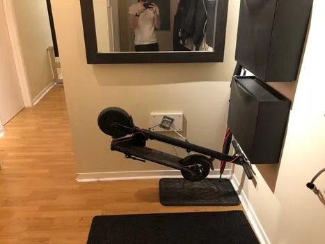 store e scooter in apartment.